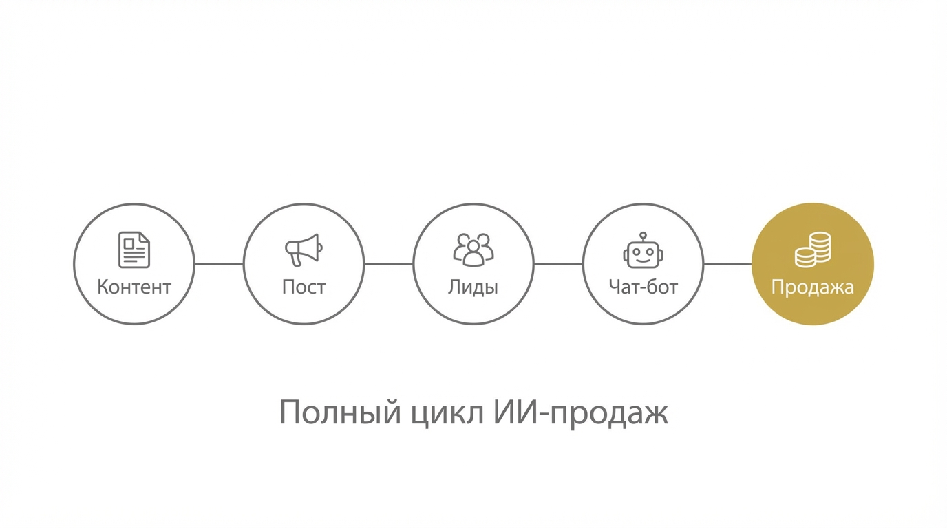 Процесс ИИ-продаж в соцсетях