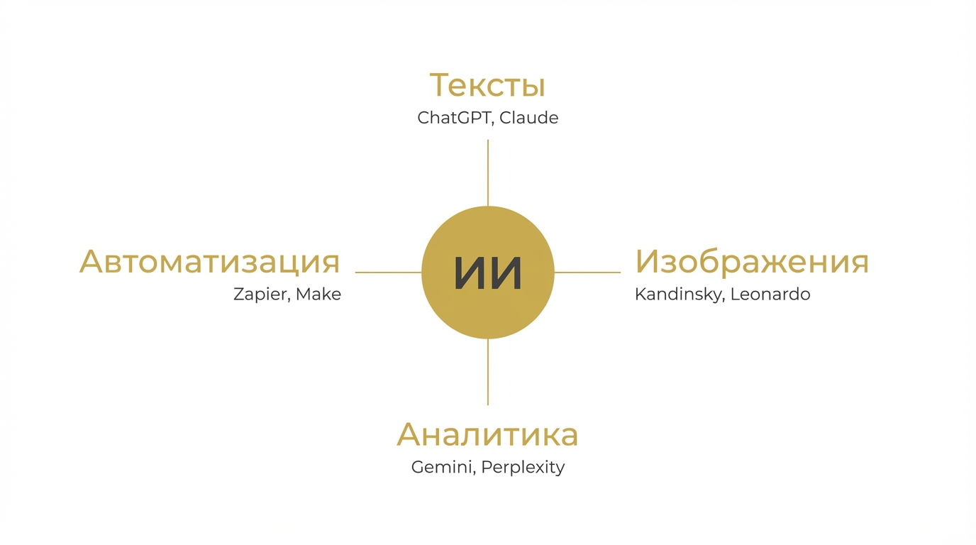 Карта бесплатных ИИ-инструментов